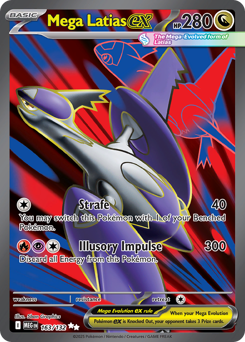 Mega Latias ex z edície Mega Evolution, karta č.163