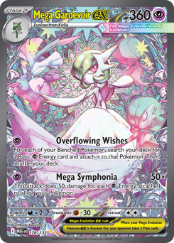 Mega Gardevoir ex z edície Mega Evolution, karta č.178