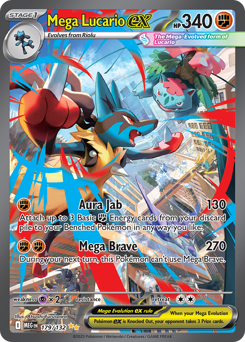 Mega Lucario ex z edície Mega Evolution, karta č.179