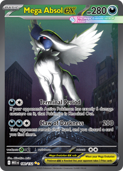 Mega Absol ex z edície Mega Evolution, karta č.180