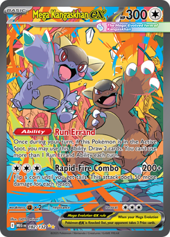 Mega Kangaskhan ex z edície Mega Evolution, karta č.182
