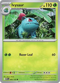 Ivysaur z edície Mega Evolution, karta č.2
