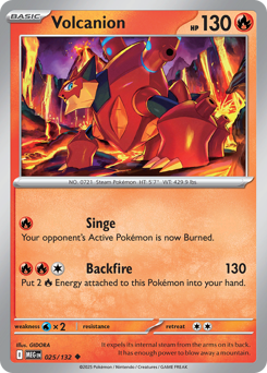 Volcanion z edície Mega Evolution, karta č.25
