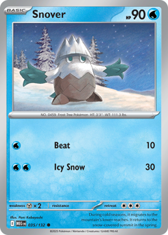 Snover z edície Mega Evolution, karta č.35