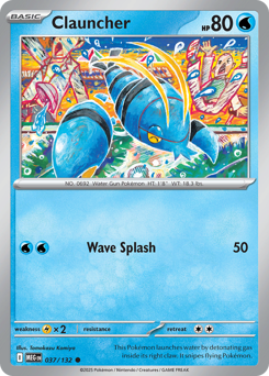 Clauncher z edície Mega Evolution, karta č.37