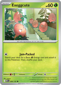 Exeggcute z edície Mega Evolution, karta č.4
