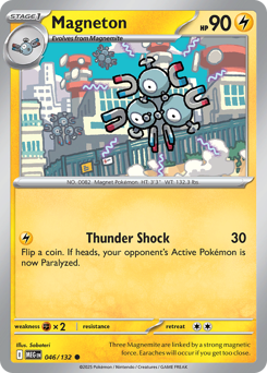 Magneton z edície Mega Evolution, karta č.46