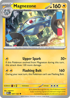 Magnezone z edície Mega Evolution, karta č.47