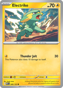 Electrike z edície Mega Evolution, karta č.49
