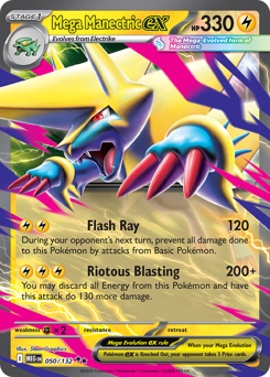 Mega Manectric ex z edície Mega Evolution, karta č.50