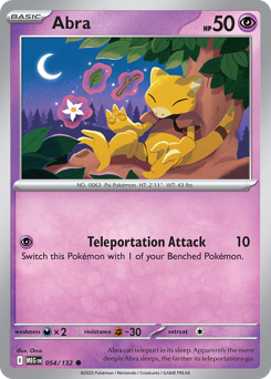 Abra z edície Mega Evolution, karta č.54