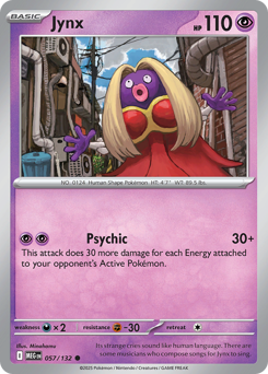 Jynx z edície Mega Evolution, karta č.57