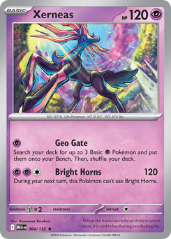 Xerneas z edície Mega Evolution, karta č.64
