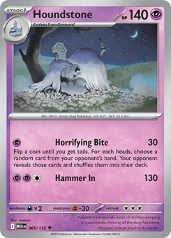 Houndstone z edície Mega Evolution, karta č.66