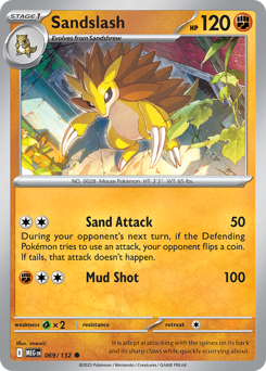 Sandslash z edície Mega Evolution, karta č.69