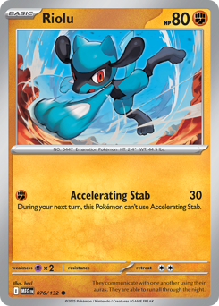 Riolu z edície Mega Evolution, karta č.76
