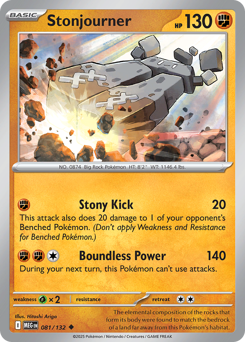 Stonjourner z edície Mega Evolution, karta č.81