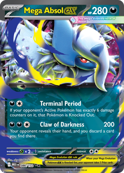 Mega Absol ex z edície Mega Evolution, karta č.86