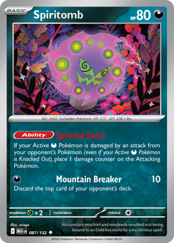 Spiritomb z edície Mega Evolution, karta č.87