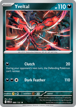 Yveltal z edície Mega Evolution, karta č.88