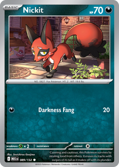Nickit z edície Mega Evolution, karta č.89