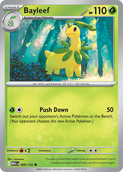 Bayleef z edície Mega Evolution, karta č.9