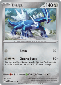 Dialga z edície Mega Evolution, karta č.95