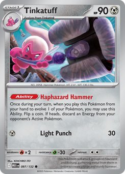 Tinkatuff z edície Mega Evolution, karta č.97
