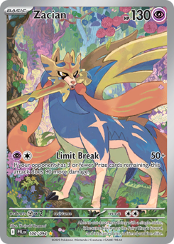 Zacian z edície Phantasmal Flames, karta č.100