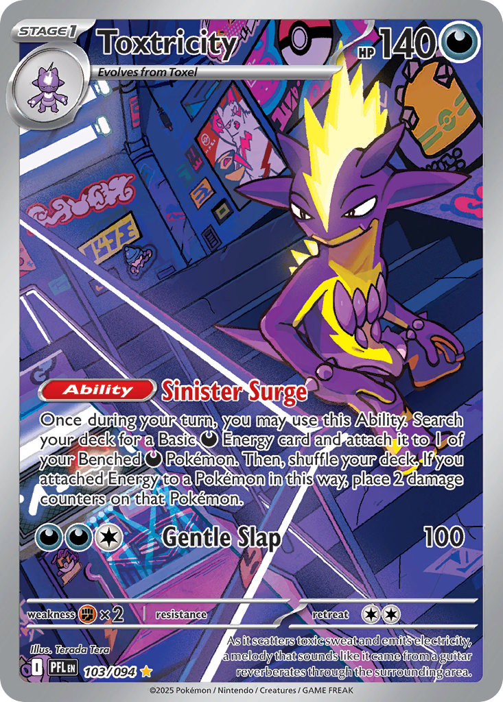 Toxtricity z edície Phantasmal Flames, karta č.103