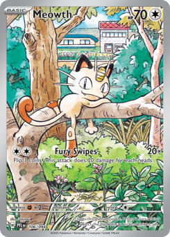 Meowth z edície Phantasmal Flames, karta č.106