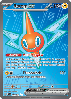 Rotom ex z edície Phantasmal Flames, karta č.111