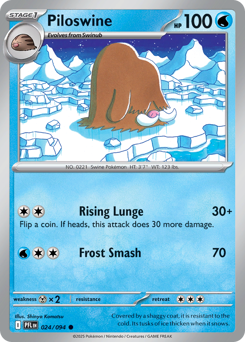 Piloswine z edície Phantasmal Flames, karta č.24