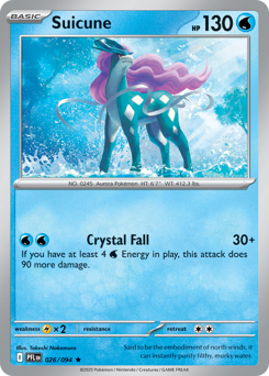 Suicune z edície Phantasmal Flames, karta č.26