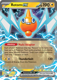 Rotom ex z edície Phantasmal Flames, karta č.29