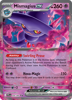 Mismagius ex z edície Phantasmal Flames, karta č.36