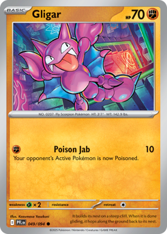 Gligar z edície Phantasmal Flames, karta č.49