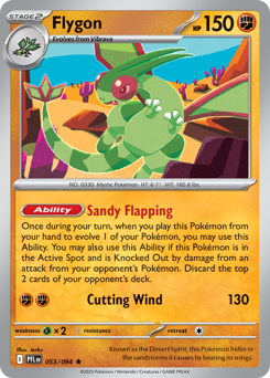 Flygon z edície Phantasmal Flames, karta č.53