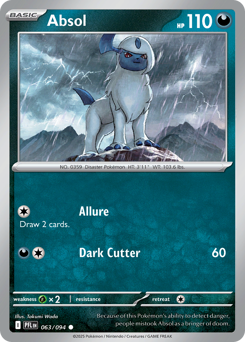 Absol z edície Phantasmal Flames, karta č.63