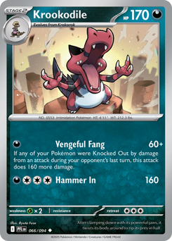 Krookodile z edície Phantasmal Flames, karta č.66