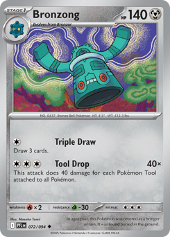 Bronzong z edície Phantasmal Flames, karta č.72