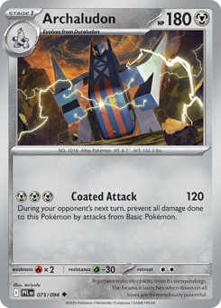 Archaludon z edície Phantasmal Flames, karta č.75