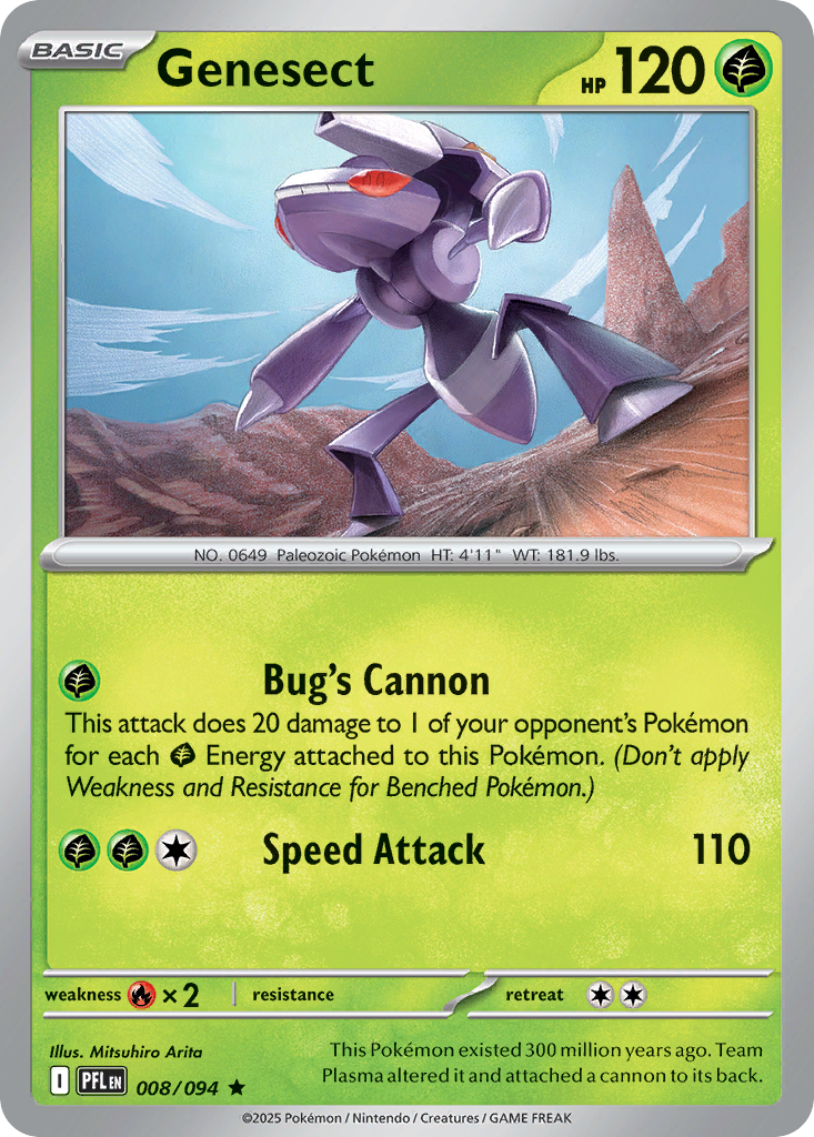 Genesect z edície Phantasmal Flames, karta č.8