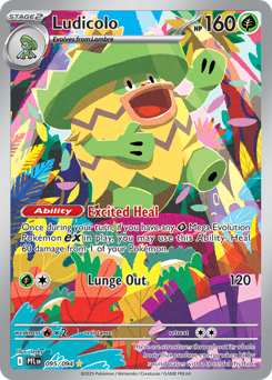 Ludicolo z edície Phantasmal Flames, karta č.95