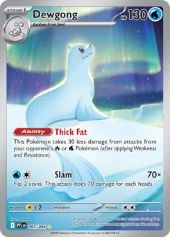 Dewgong z edície Phantasmal Flames, karta č.97