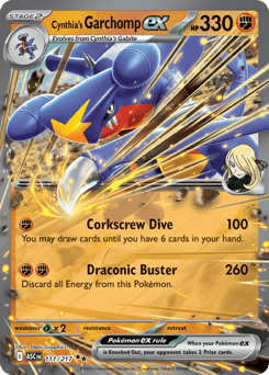 Cynthia's Garchomp ex z edície Ascended Heroes, karta č.111