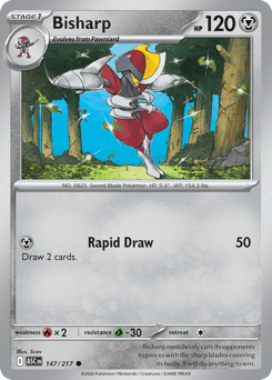 Bisharp z edície Ascended Heroes, karta č.147