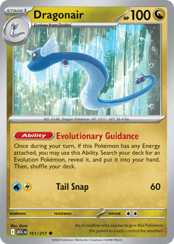 Dragonair z edície Ascended Heroes, karta č.151