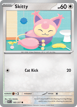 Skitty z edície Ascended Heroes, karta č.165