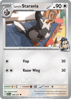 Larry's Staravia z edície Ascended Heroes, karta č.169